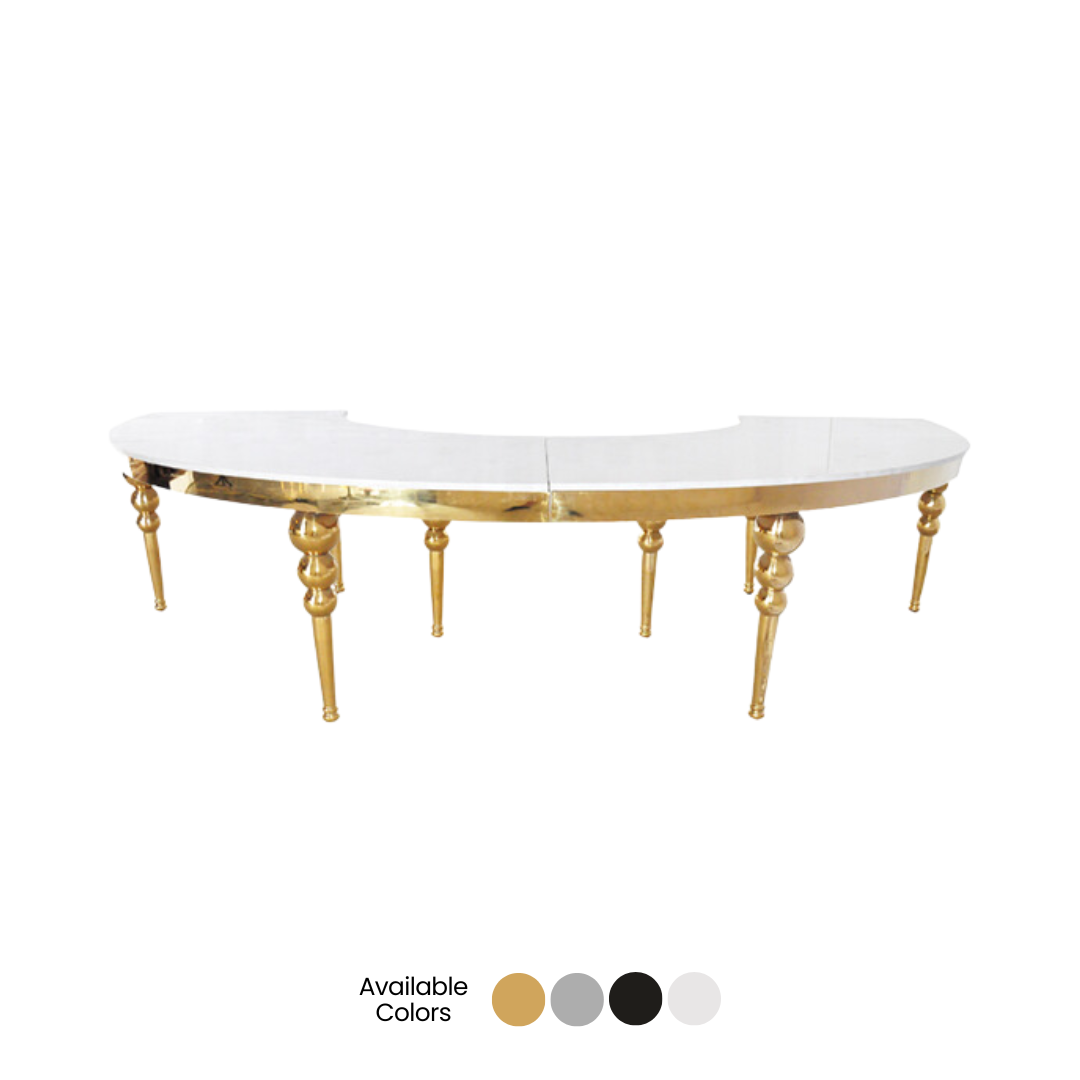 Glam Half Circle Table