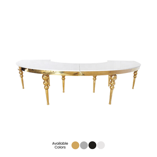 Glam Half Circle Table
