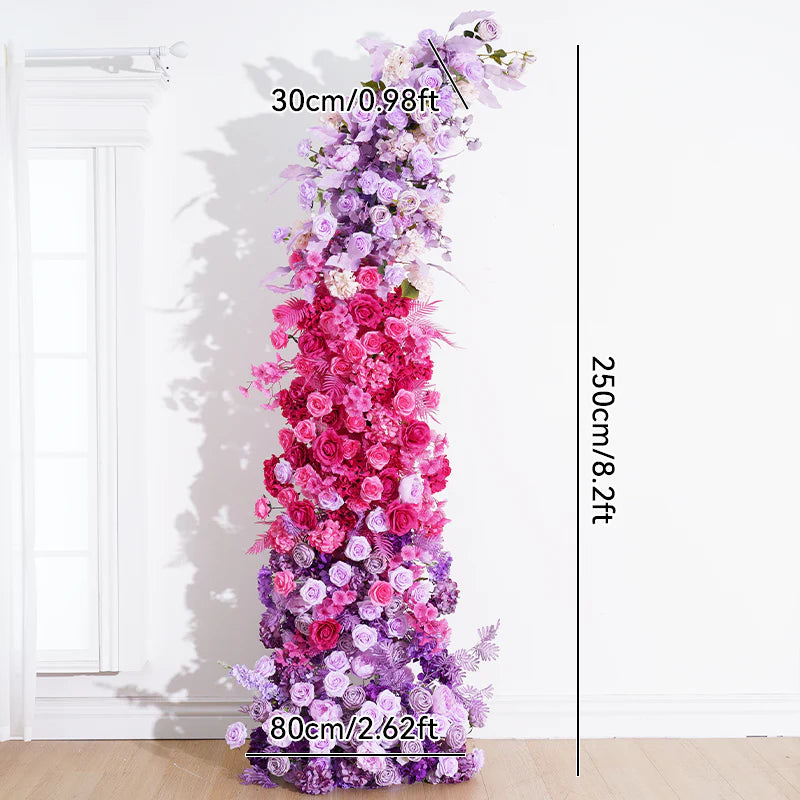 Hot Pink & Purple Flower Stand