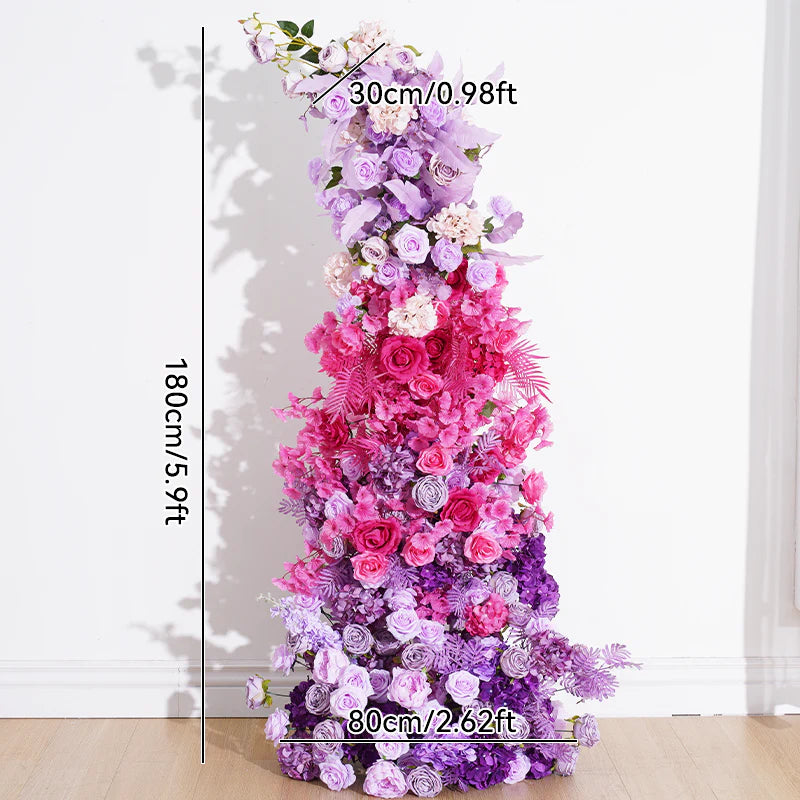 Hot Pink & Purple Flower Stand