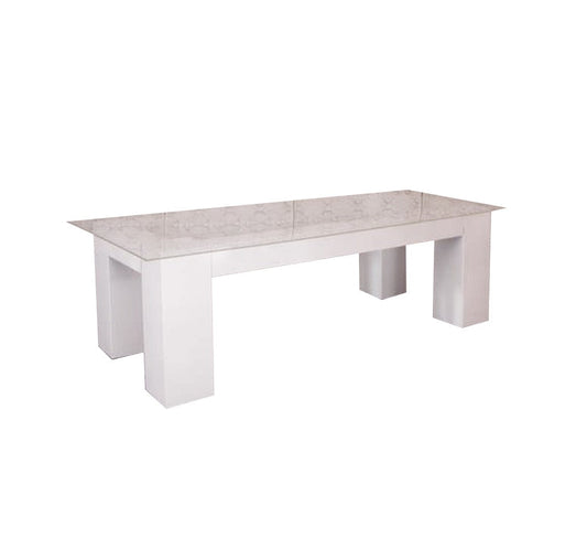 Snow Rectangular Table