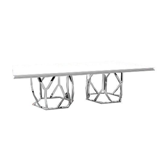 Ash Rectangular Table (Silver)