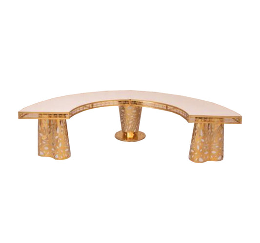 Charm Half Circle Table (Gold)