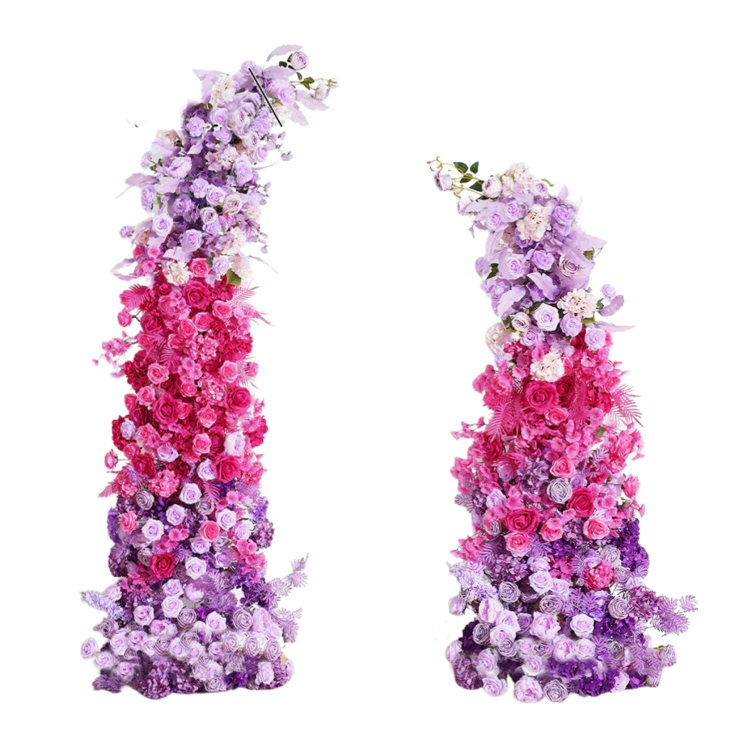 Hot Pink & Purple Flower Stand