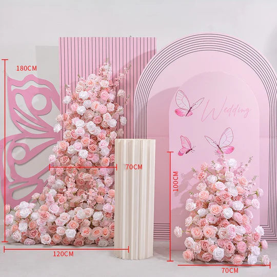 Pink & White Roses Flower Stand