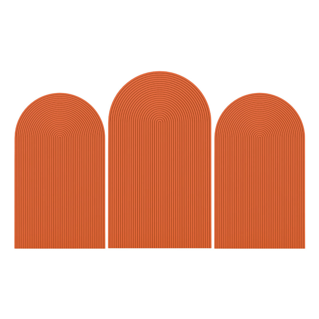 Ripple Arch Wall (Orange)