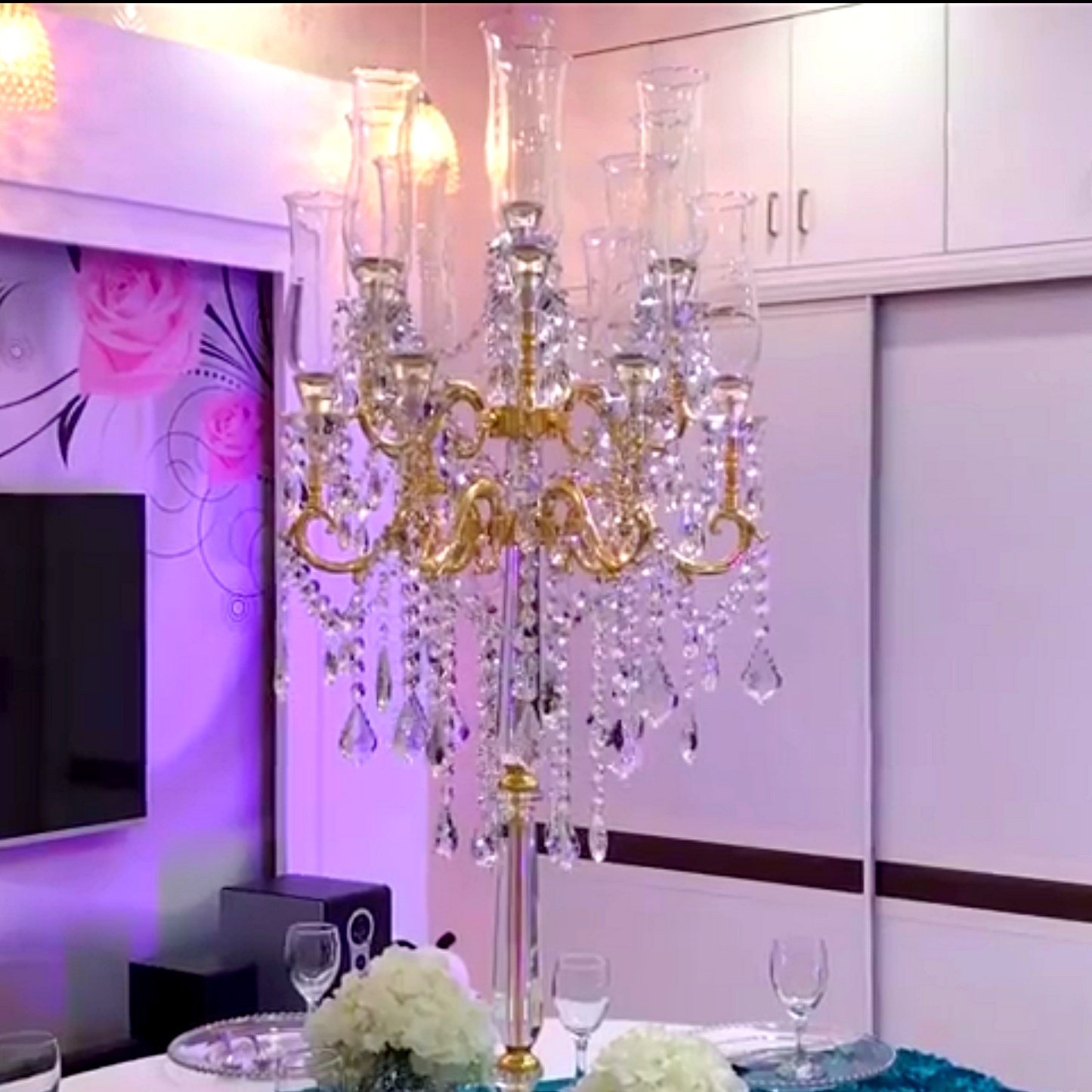 Helena Candelabra (Crystal Gold)