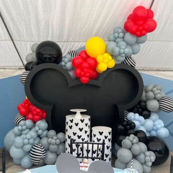 Mickey Mouse Wood Backdrop
