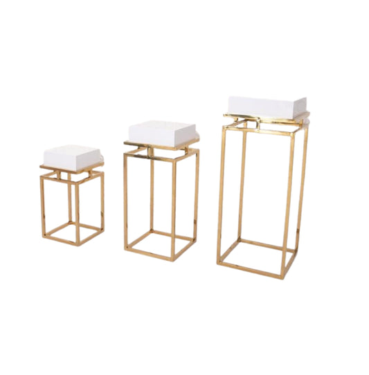 Cashe Pedestals (White)