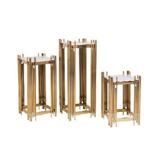 Gold Square Pedestals