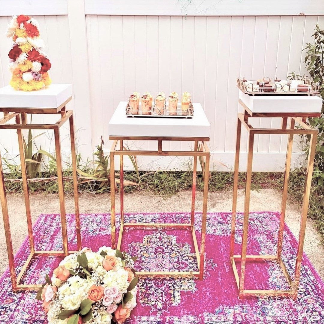 Cashe Pedestals (White)