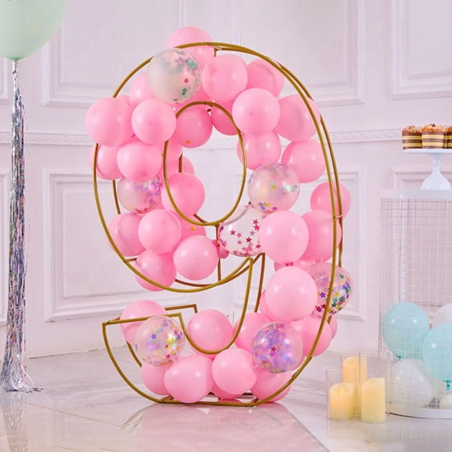 Gold Number Stand