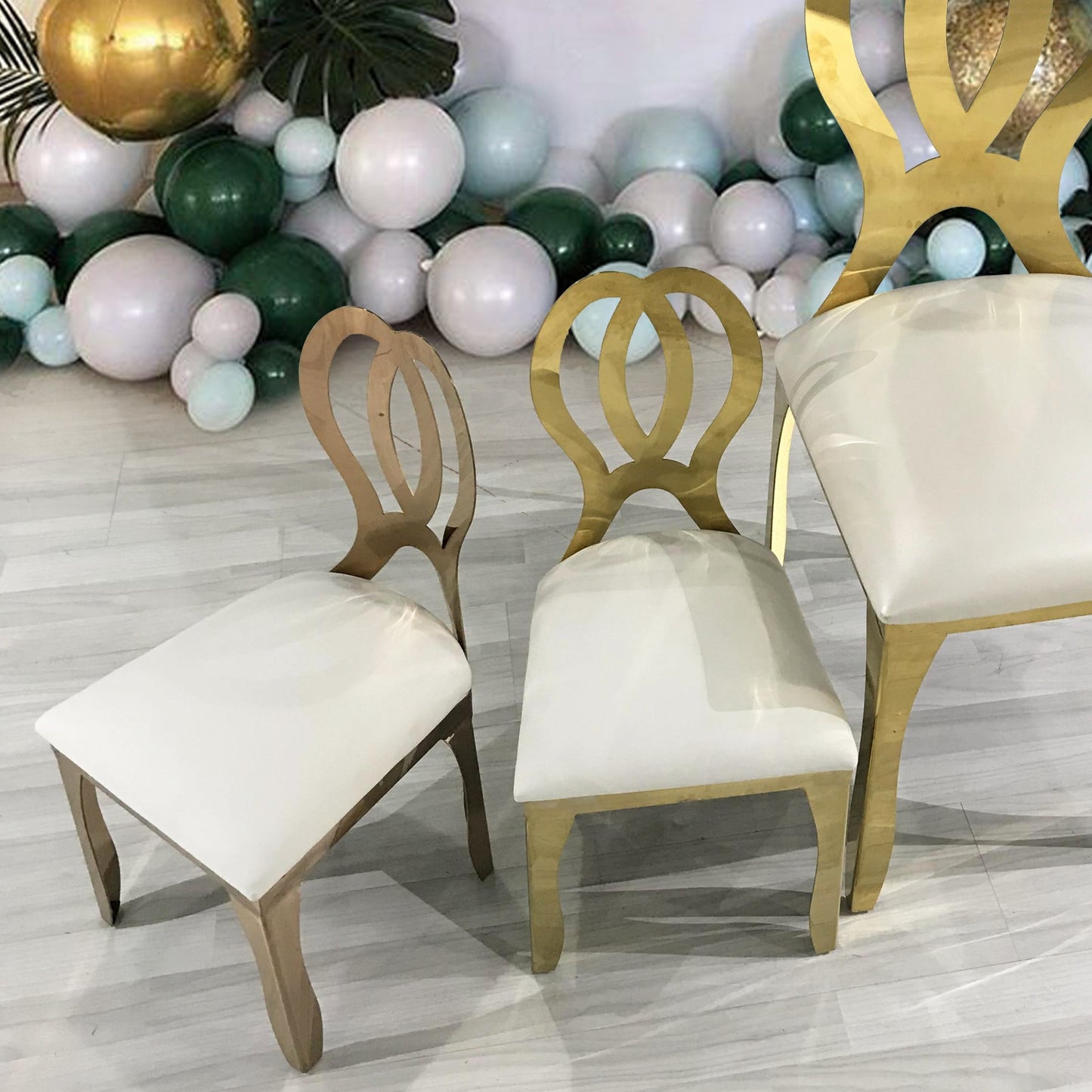 Kids Heart Gold Chair