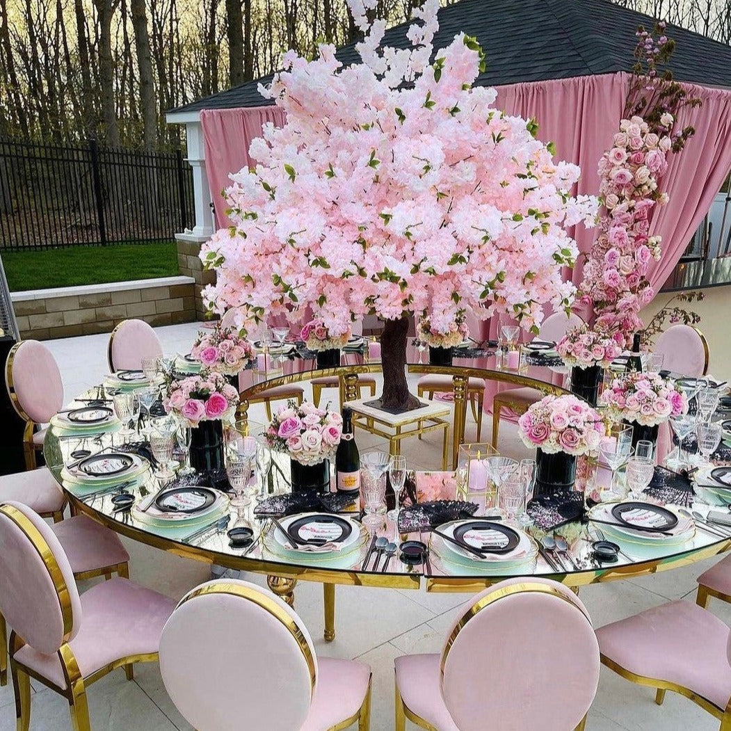 Glam Half Circle Table