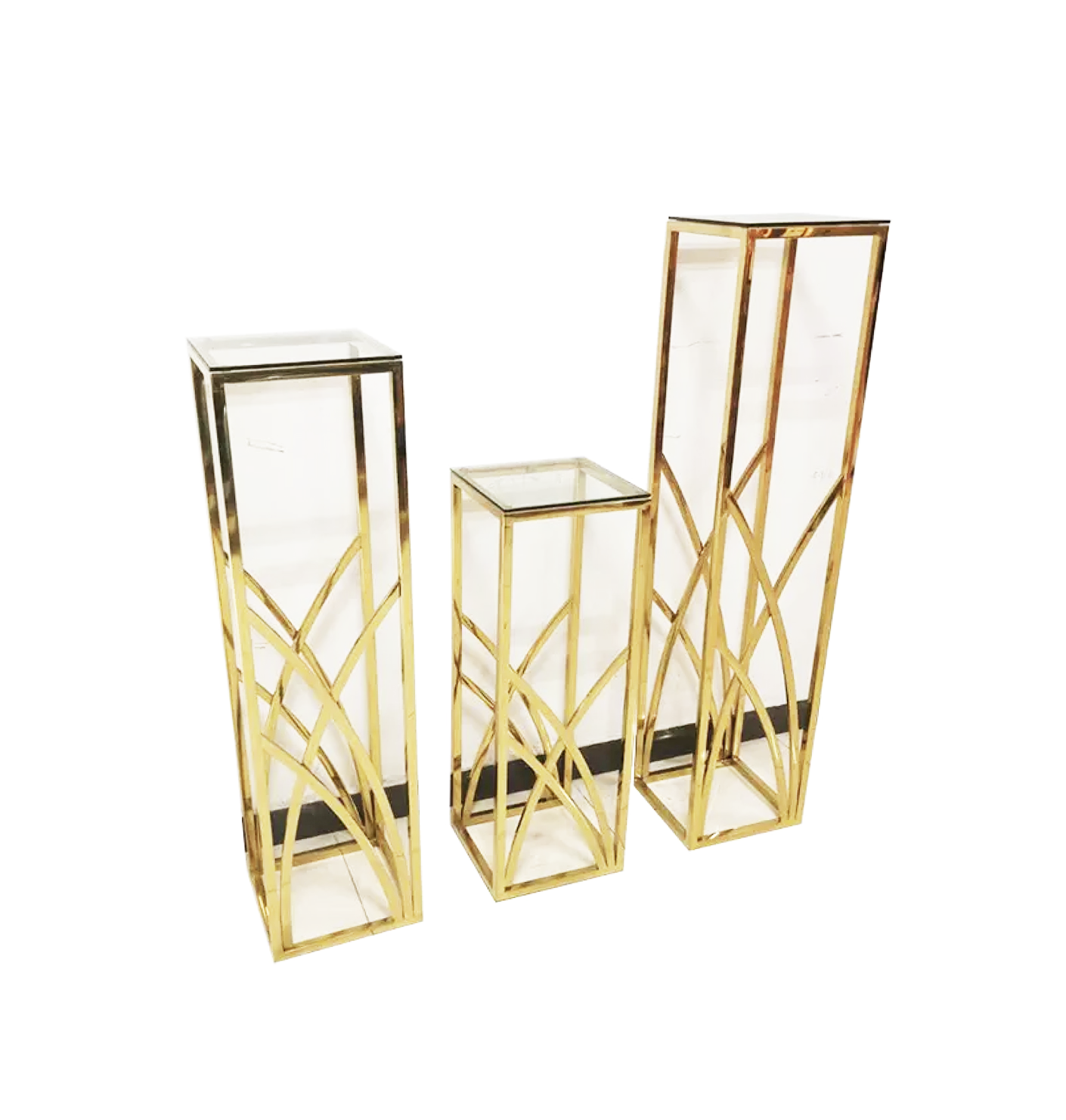 Clear Pedestals
