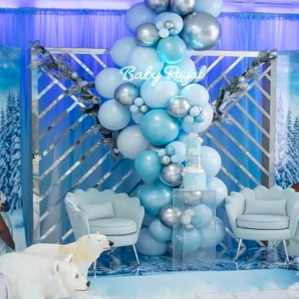 Crisscross Silver Backdrop