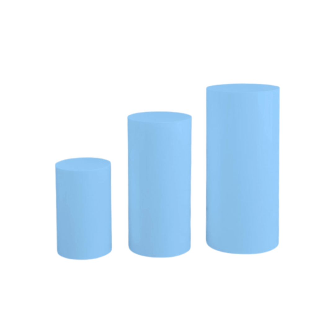 Cylinder Acrylic Pedestals (Blue)
