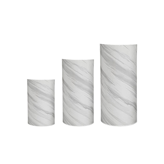 Cylinder Acrylic Pedestal (Marble)