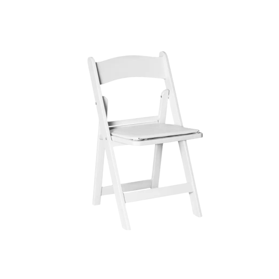 Folding Wood Chair (White)