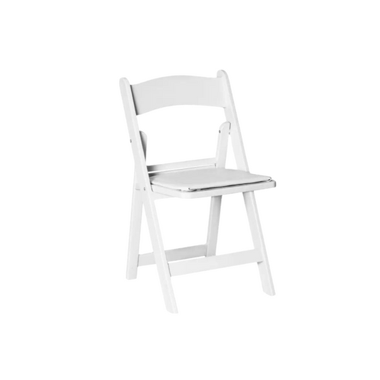 Folding Wood Chair (White)