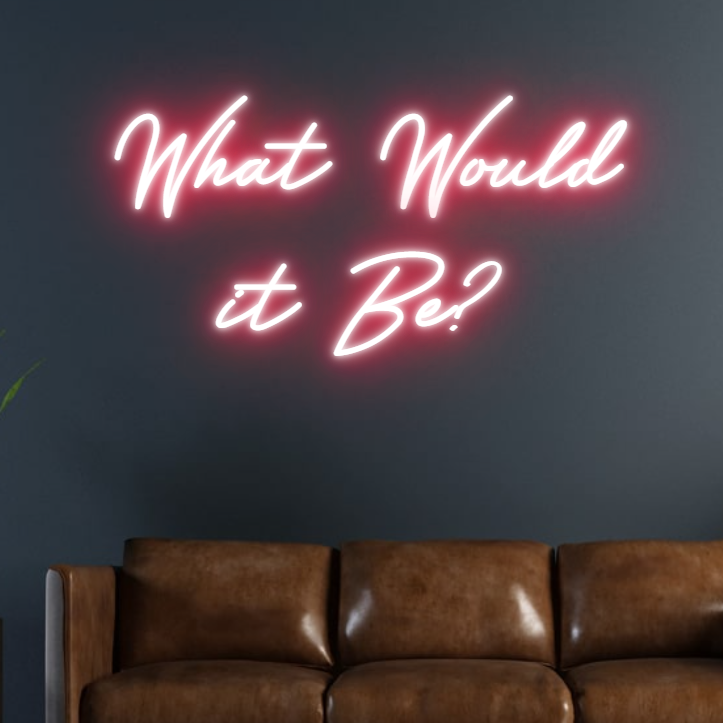 What Would it Be? LED Sign
