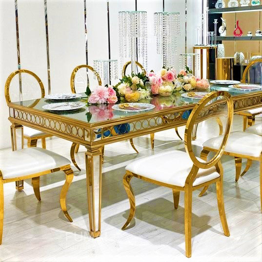 Ghost Round Back Chair (Gold)