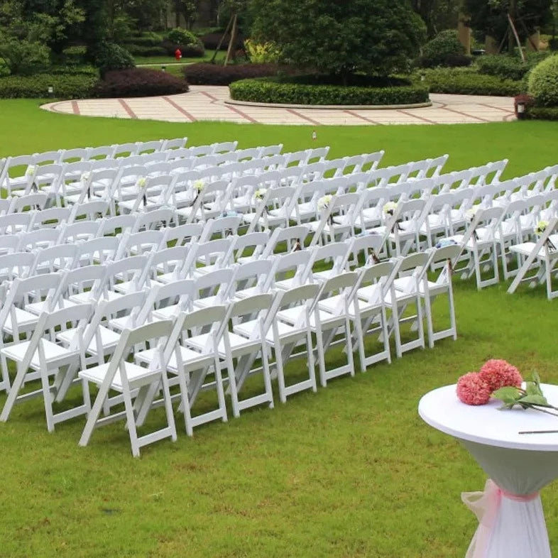 Folding Wood Chair (White)