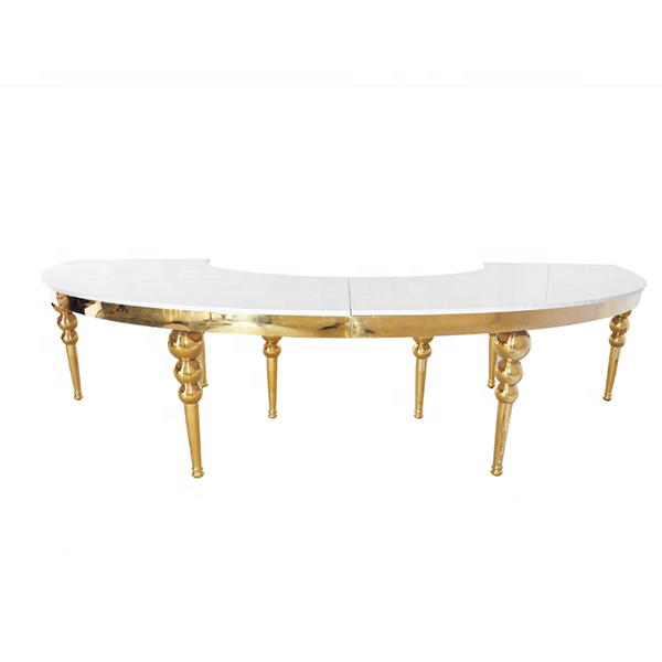 Glam Half Circle Table
