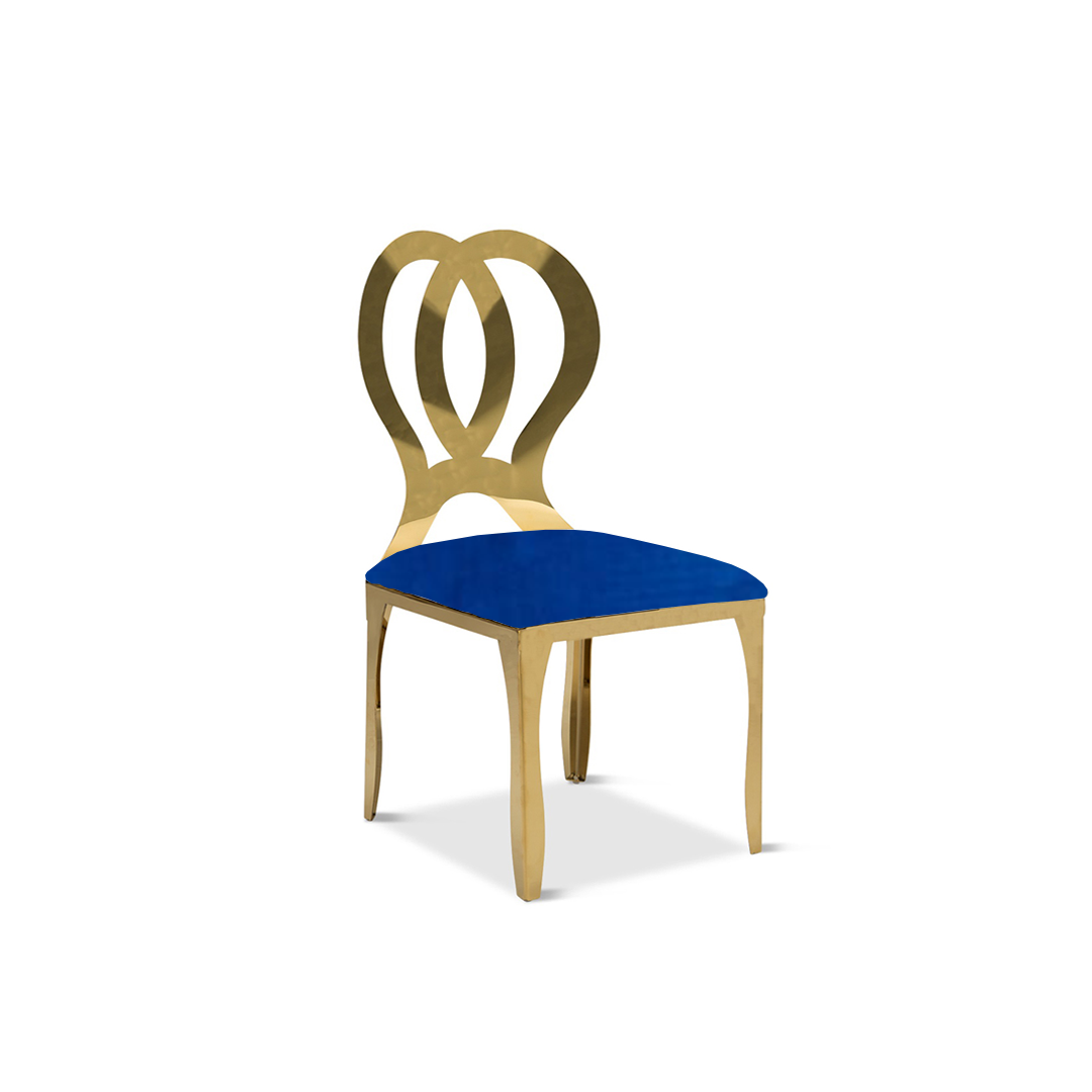 Kids Heart Gold Chair