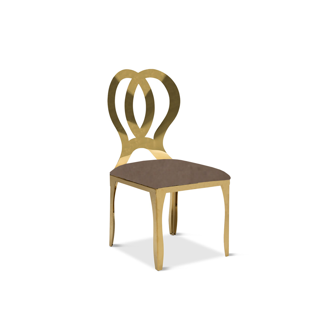 Kids Heart Gold Chair