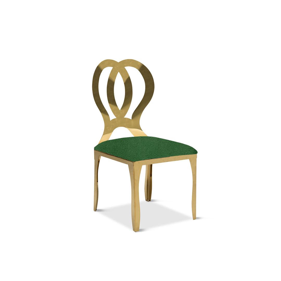 Kids Heart Gold Chair