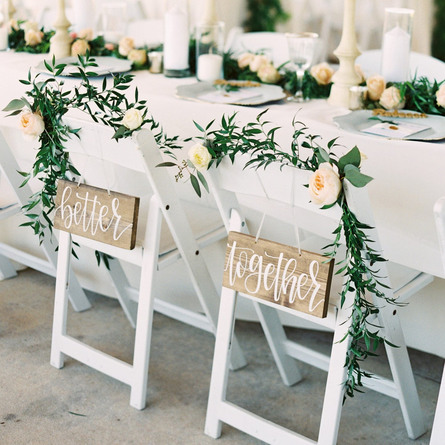 Folding Wood Chair (White)