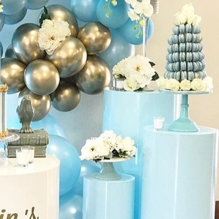 Cylinder Acrylic Pedestals (Blue)