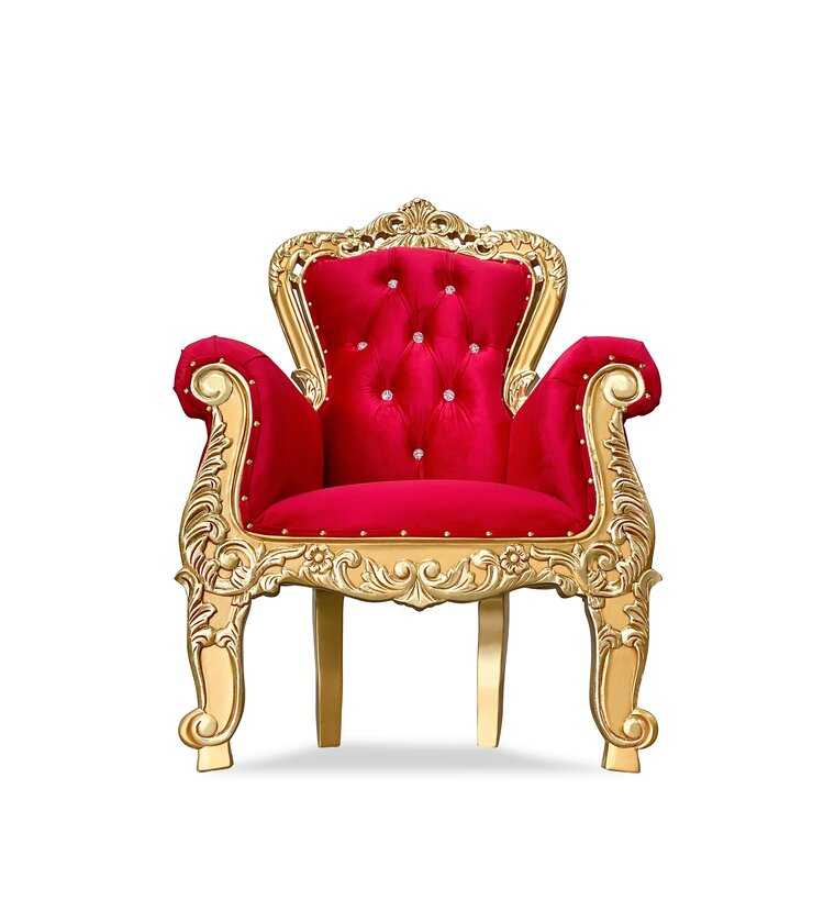 Child size throne chair sale