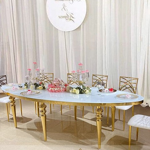 Vogue Oval Table (Gold)