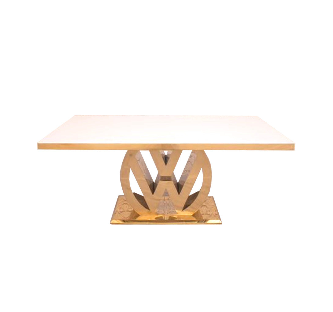 Whitney Rectangular Table (Gold)