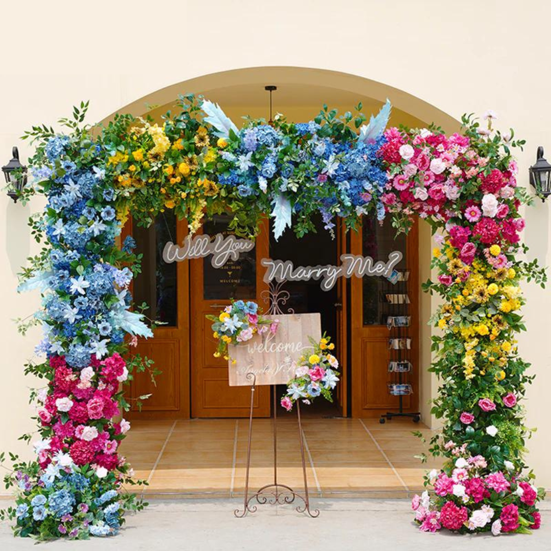 Gazebo Colorful Flower Stand