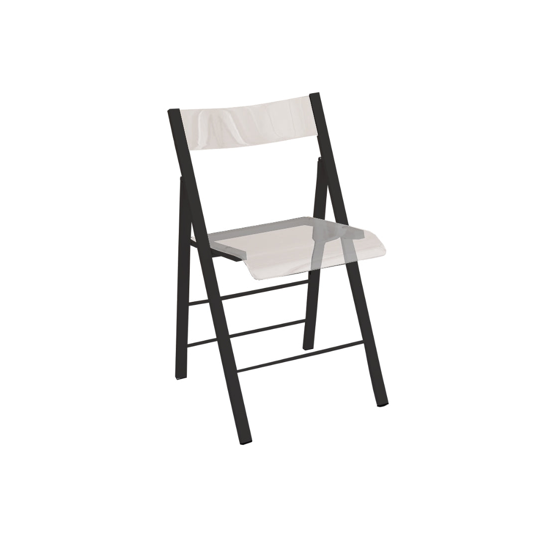 Folding Acrylic Chair (White)