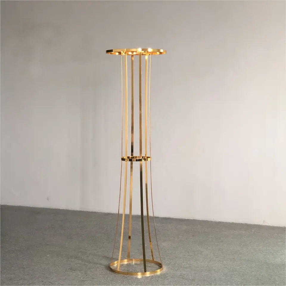 Gold Stand Example Floral Gold Stand – LUX EVENT RENTALS