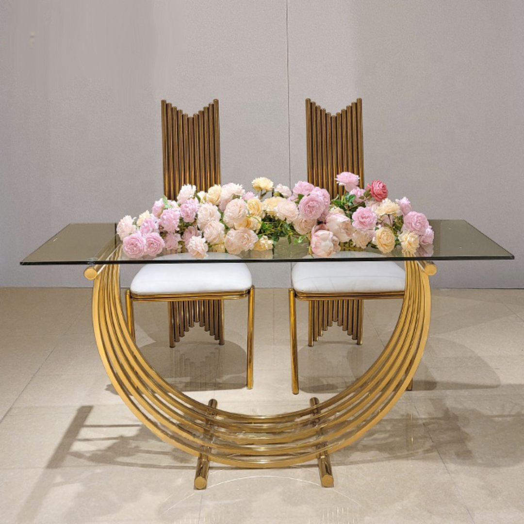 Rectangular Glass Display Table Fab Glass Rectangular Table – LUX EVENT RENTALS