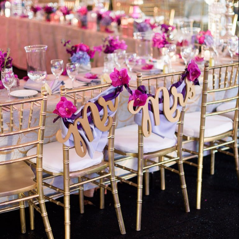 Bamboo discount wedding chairs