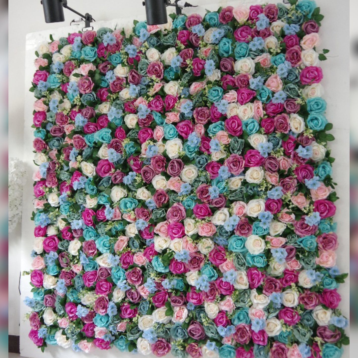Flower Wall (Pink, Blue & White)