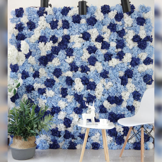 Flower Wall (Pop of Blues)