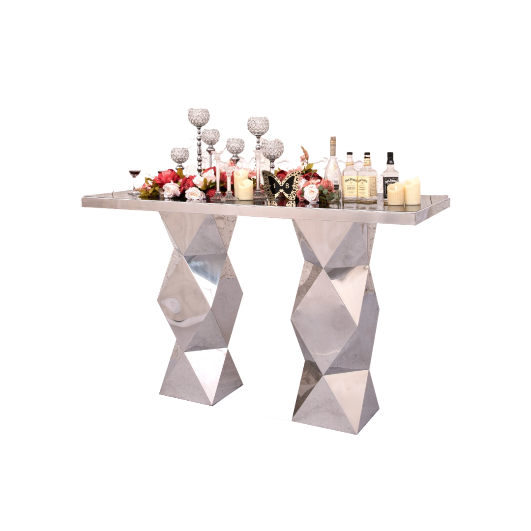 Radiant Bar Table (Silver)
