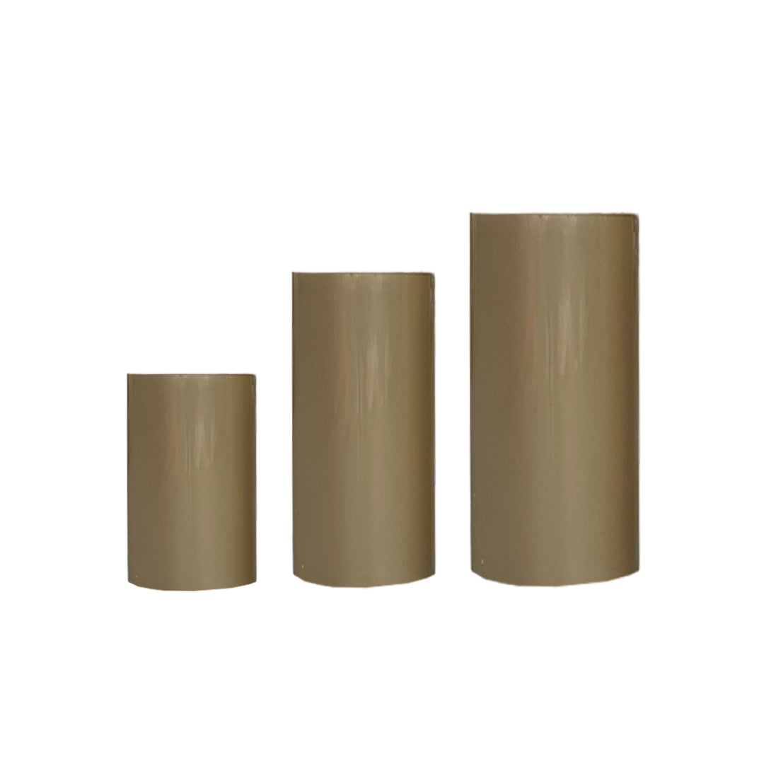 Cylinder Acrylic Pedestals (Tan)
