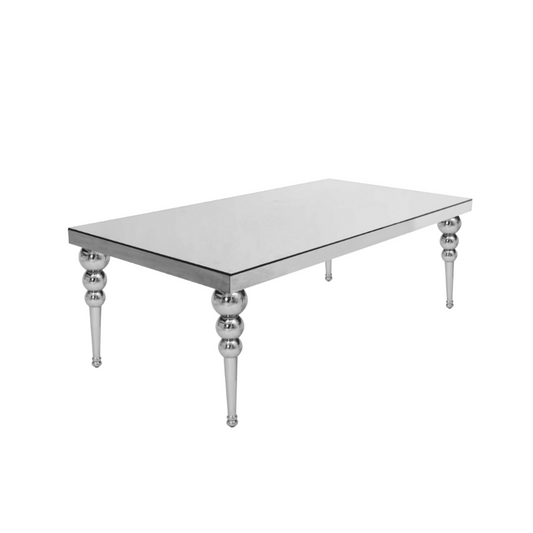 Glam Rectangular Table (Silver)