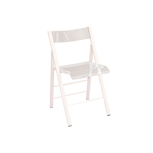 Folding Acrylic Chair (White)