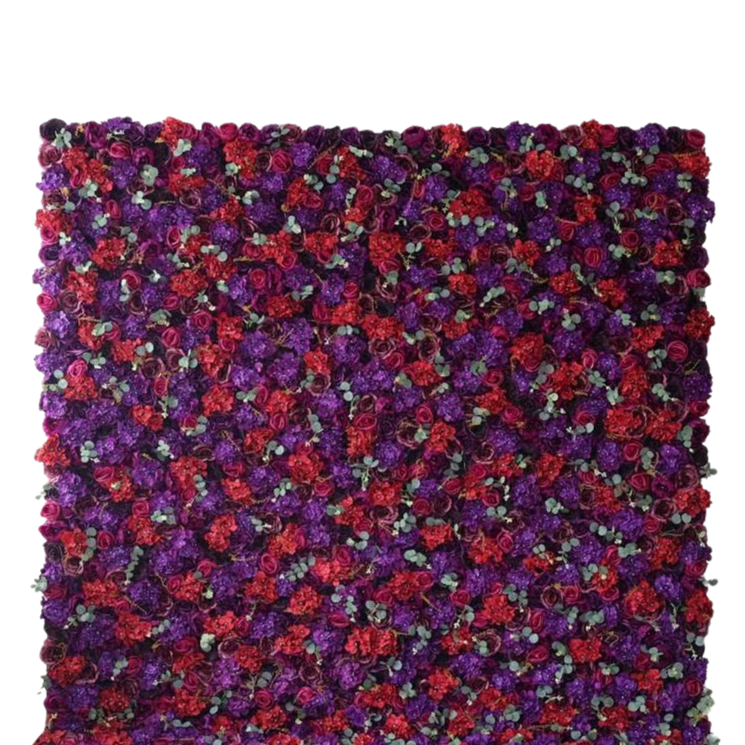 Flower Wall (Shades of Berries)