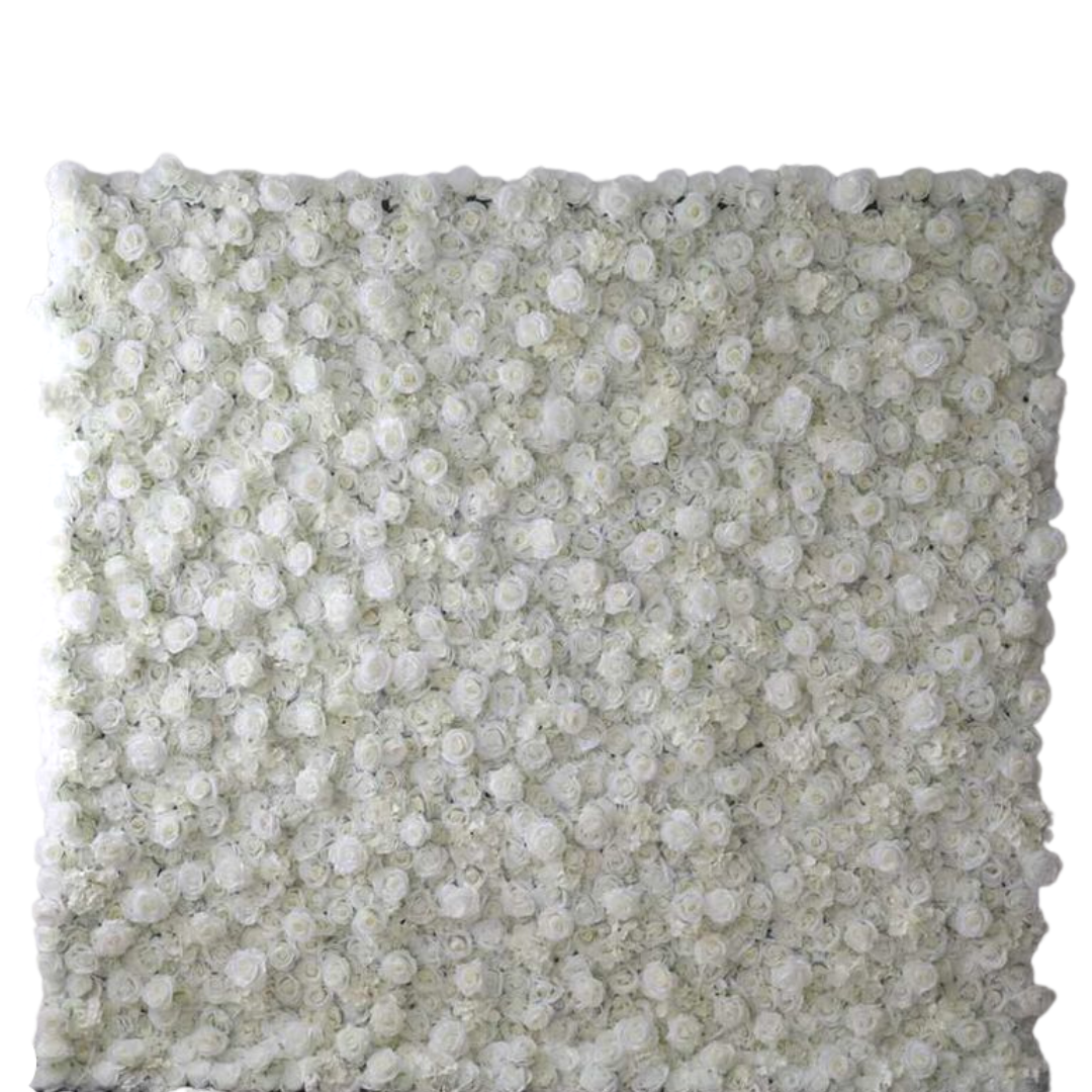 Flower Wall (White Roses)