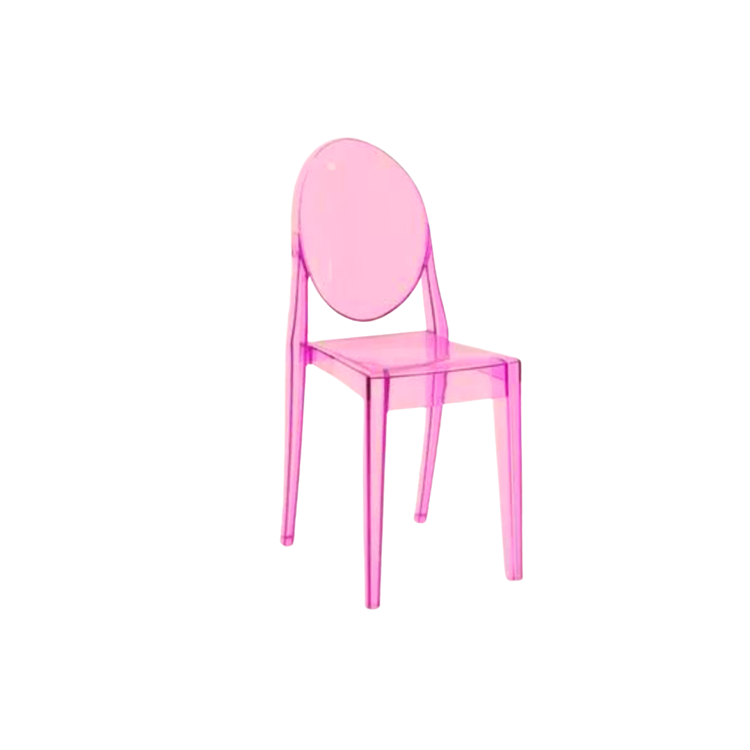 Ghost Acrylic Chair (Pink)